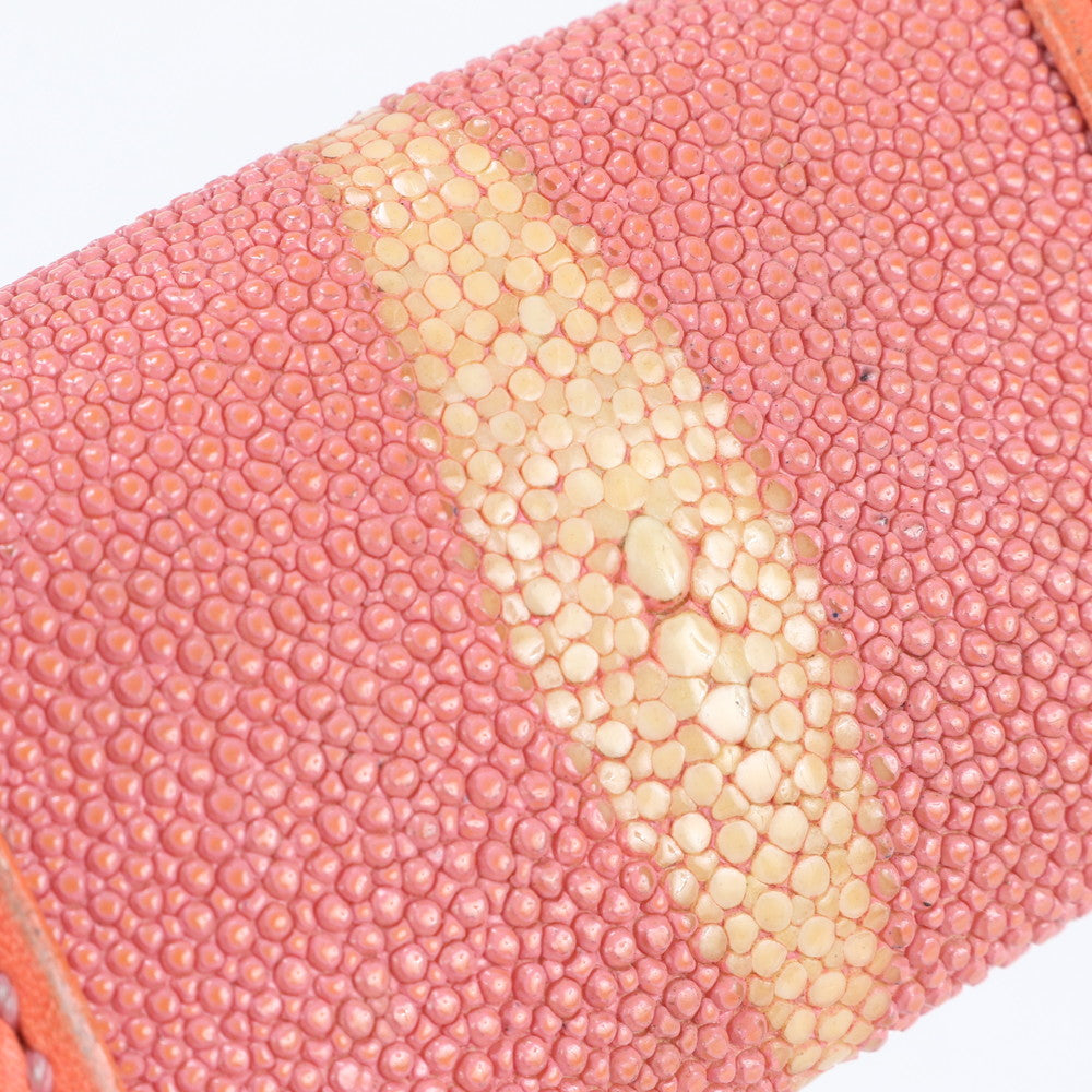 スティングレイ レザー キーケース 4連 キーリング 本革 ピンク レディース MMM CL86-24