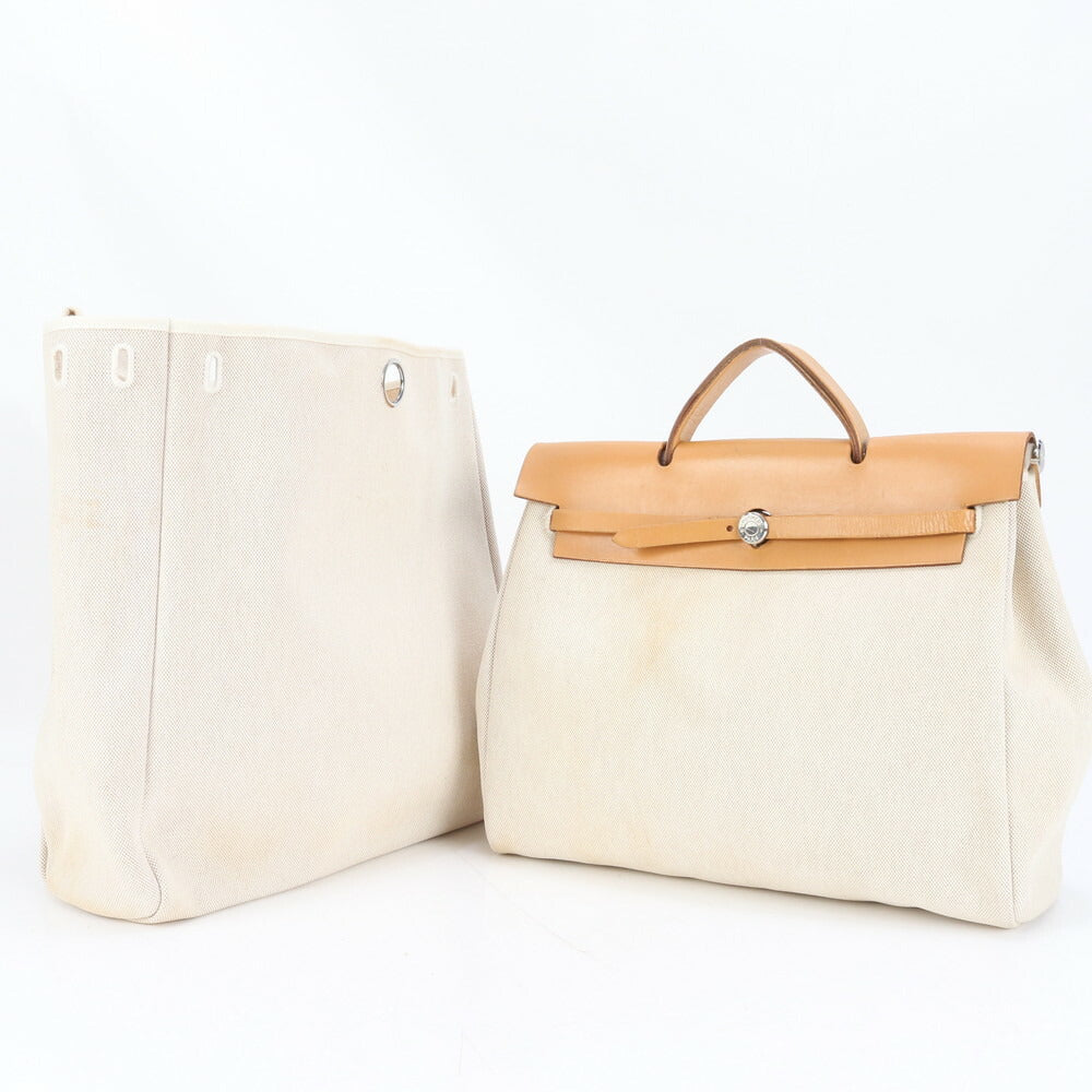 エルメス エールバッグ MM □G 刻印 レザー 2WAY トート バッグ ショルダー ビジネス 通勤 書類鞄 A4 メンズ EEE CP33-5