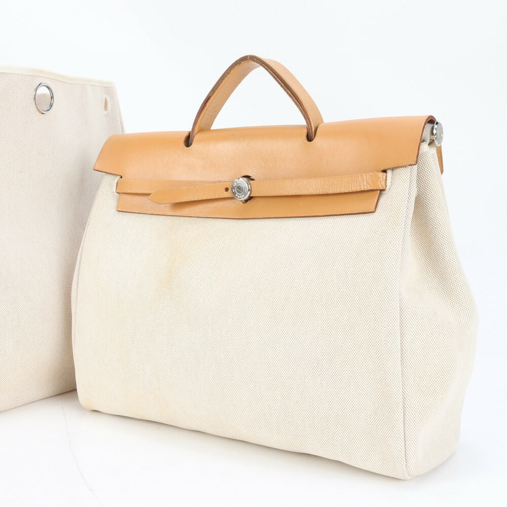 エルメス エールバッグ MM □G 刻印 レザー 2WAY トート バッグ ショルダー ビジネス 通勤 書類鞄 A4 メンズ EEE CP33-5