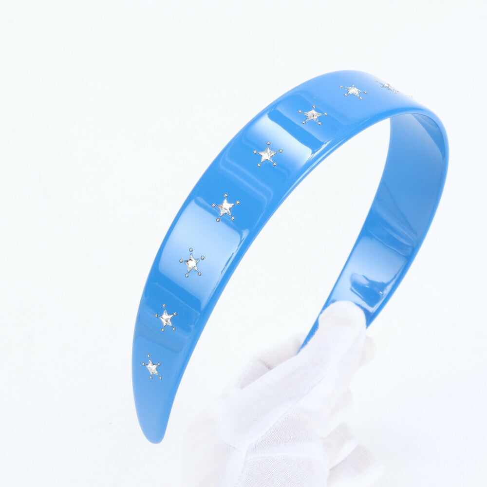 新品同様 グッチ × アディダス トレフォイル カチューシャ スター ビジュー スタッズ ヘアアクセサリー レディース EEE CQ6-4