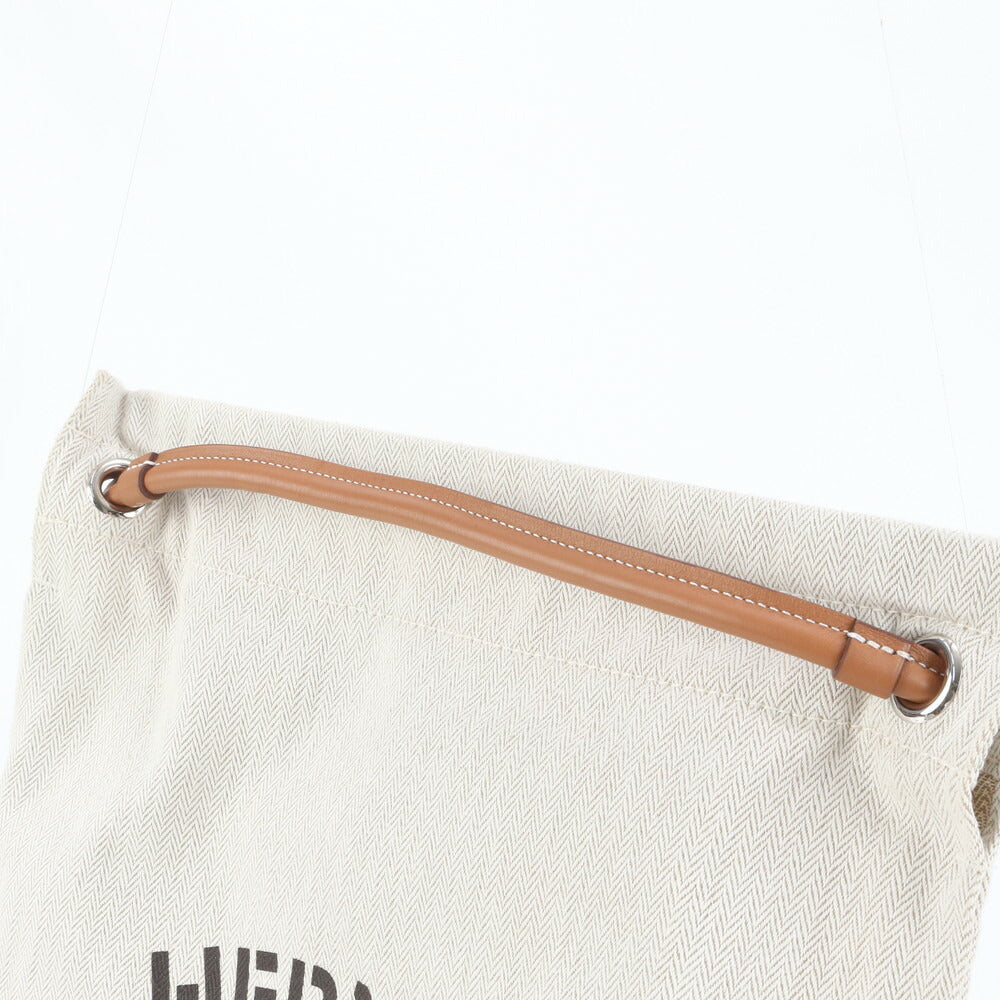 極美品 エルメス Y 刻印 マリーヌ レザー キャンバス リュックサック リュック バックパック バッグ A4 レディース RRE CQ26-5