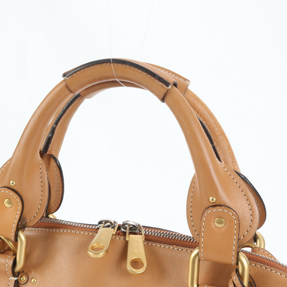 極美品 クロエ オーロラ バッグ カデナ 南京錠 パドロック レザー 2WAY ショルダー斜め掛け ハンド トート A4 レディース EUE CQ22-2