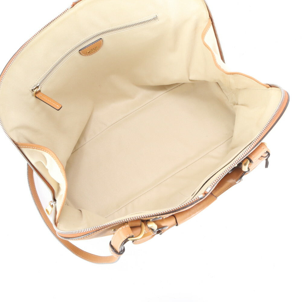 極美品 クロエ オーロラ バッグ カデナ 南京錠 パドロック レザー 2WAY ショルダー斜め掛け ハンド トート A4 レディース EUE CQ22-2