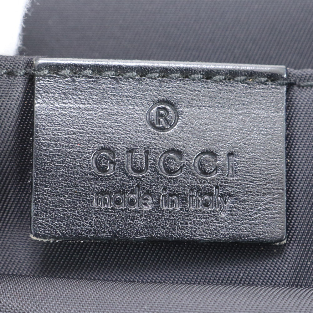 美品 グッチ レザー ショルダーバッグ 斜め掛け メッセンジャー ビジネス 通勤 A4 189666 ブラック 黒 メンズ ECE CQ33-3