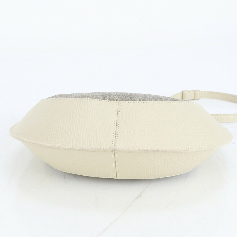 極美品 ロエベ ホーボー レザー ショルダーバッグ 肩掛け ワンショルダー トート ハンド シルバー 金具 レディース RRE CQ35-5