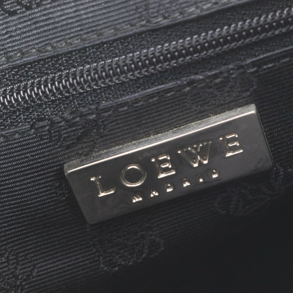 極美品 ロエベ ホーボー レザー ショルダーバッグ 肩掛け ワンショルダー トート ハンド シルバー 金具 レディース RRE CQ35-5