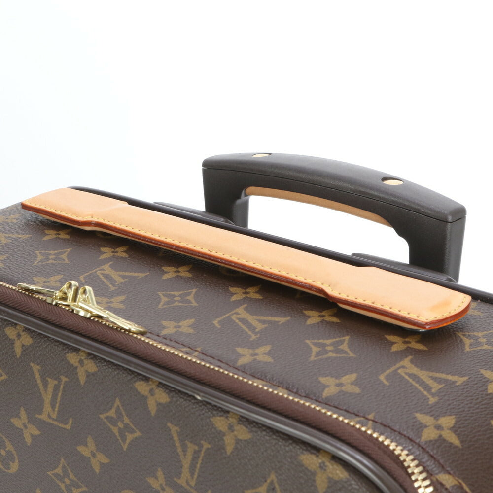 極美品 ルイヴィトン モノグラム ペガス 55 レザー スーツケース キャリー バッグ M23294 出張 旅行 トランク A4 メンズ EEE CJ7-1