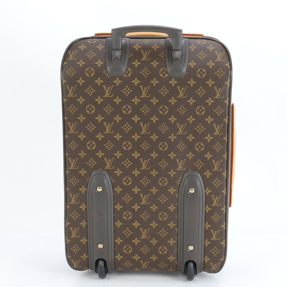 極美品 ルイヴィトン モノグラム ペガス 55 レザー スーツケース キャリー バッグ M23294 出張 旅行 トランク A4 メンズ EEE CJ7-1