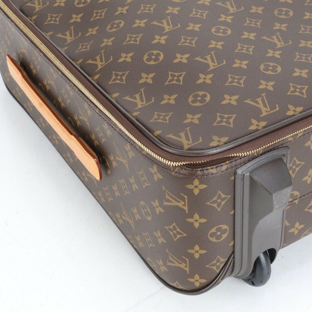 極美品 ルイヴィトン モノグラム ペガス 55 レザー スーツケース キャリー バッグ M23294 出張 旅行 トランク A4 メンズ EEE CJ7-1