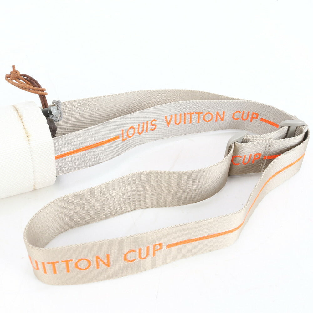 美品 ルイヴィトン ダミエ ジェアン LVカップ ショルダー ボトルケース ホルダー 筒型 M80642 レザー メンズ ECE CR3-8