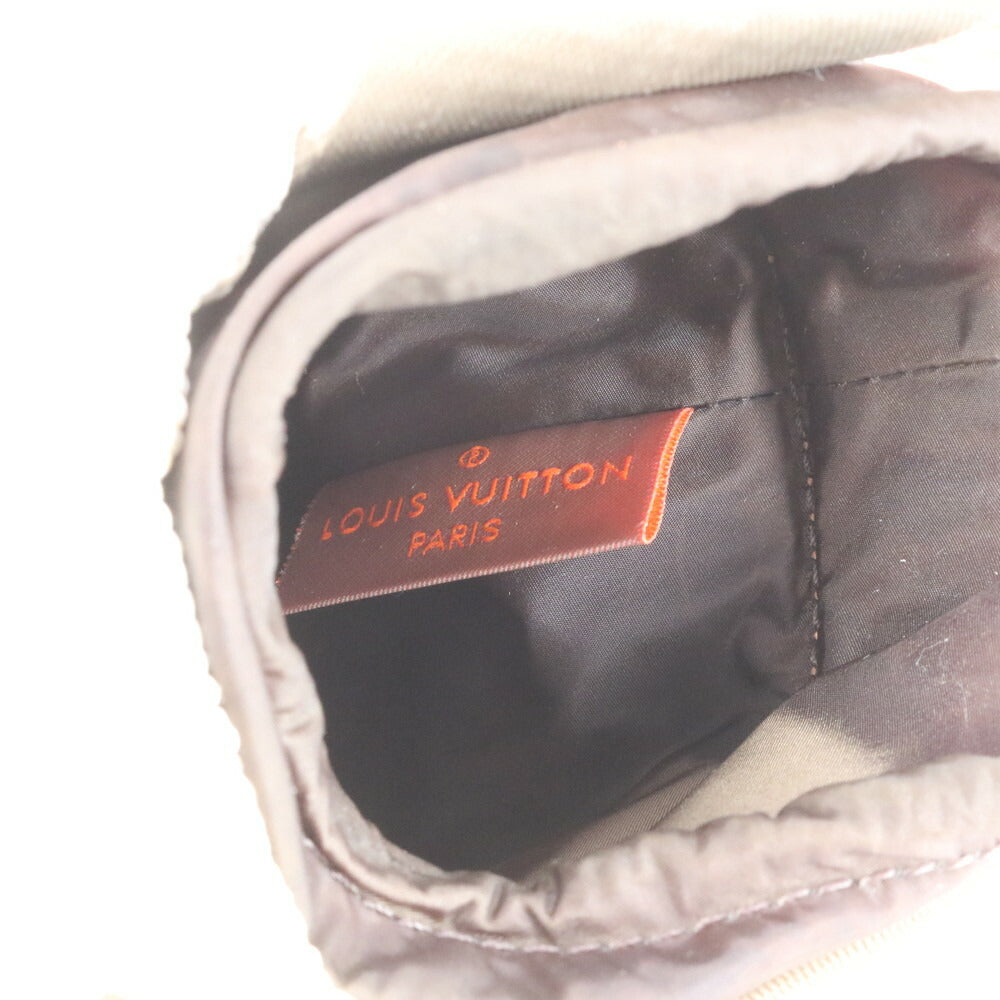 美品 ルイヴィトン ダミエ ジェアン LVカップ ショルダー ボトルケース ホルダー 筒型 M80642 レザー メンズ ECE CR3-8