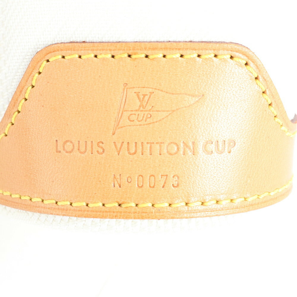 美品 ルイヴィトン ダミエ ジェアン LVカップ ショルダー ボトルケース ホルダー 筒型 M80642 レザー メンズ ECE CR3-8