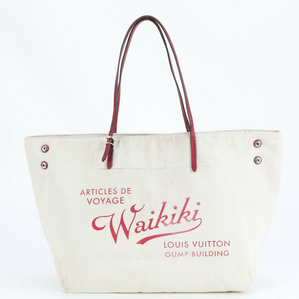 美品 ルイヴィトン ワイキキ 限定 カバ GM M48998 レザー トート バッグ 肩掛け ショルダー ハンド A4 レディース ECE CR5-3