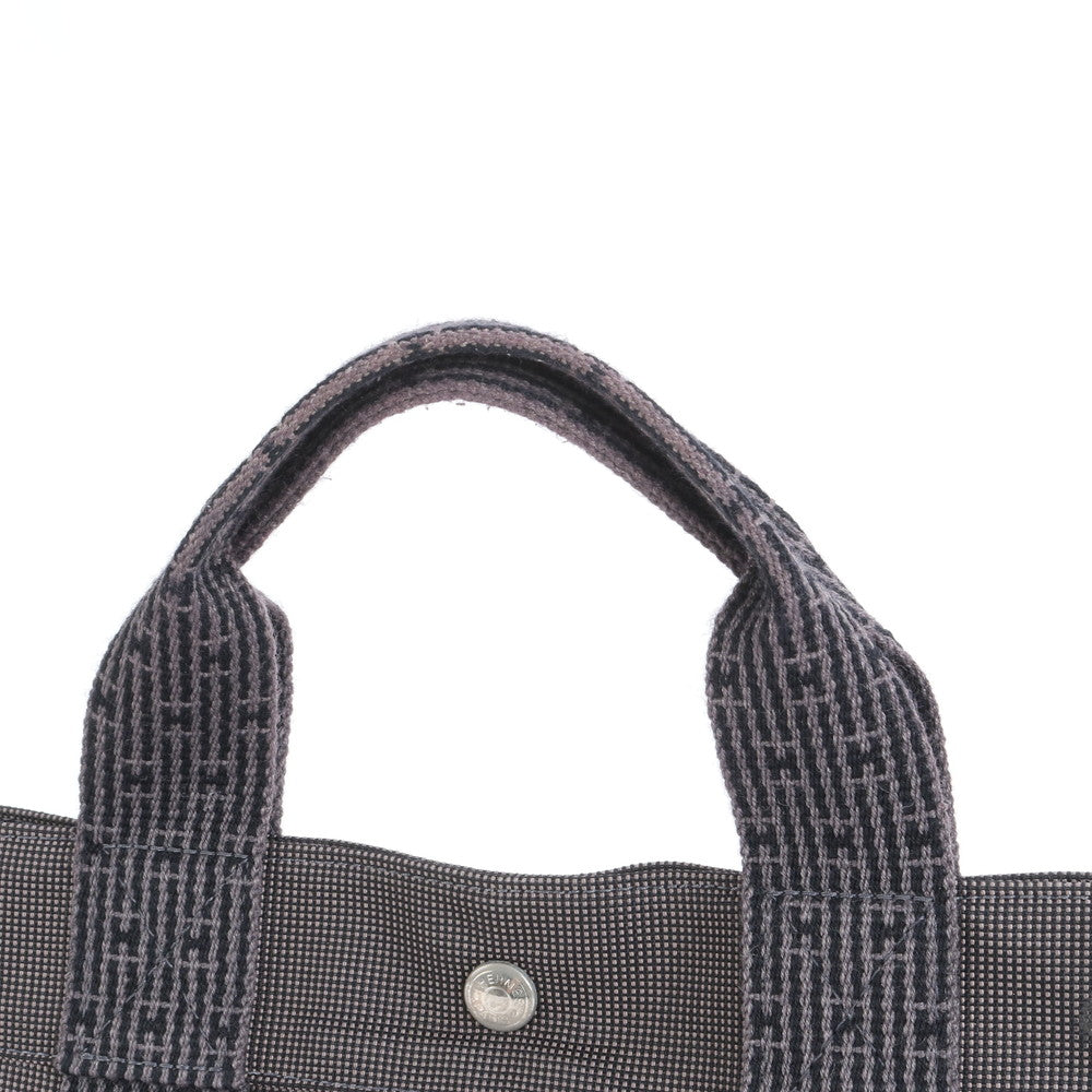 極美品 エルメス エールライン MM トート バッグ ショルダー ビジネス 通勤 書類鞄 A4 グレー 紳士 メンズ ECE CR5-2