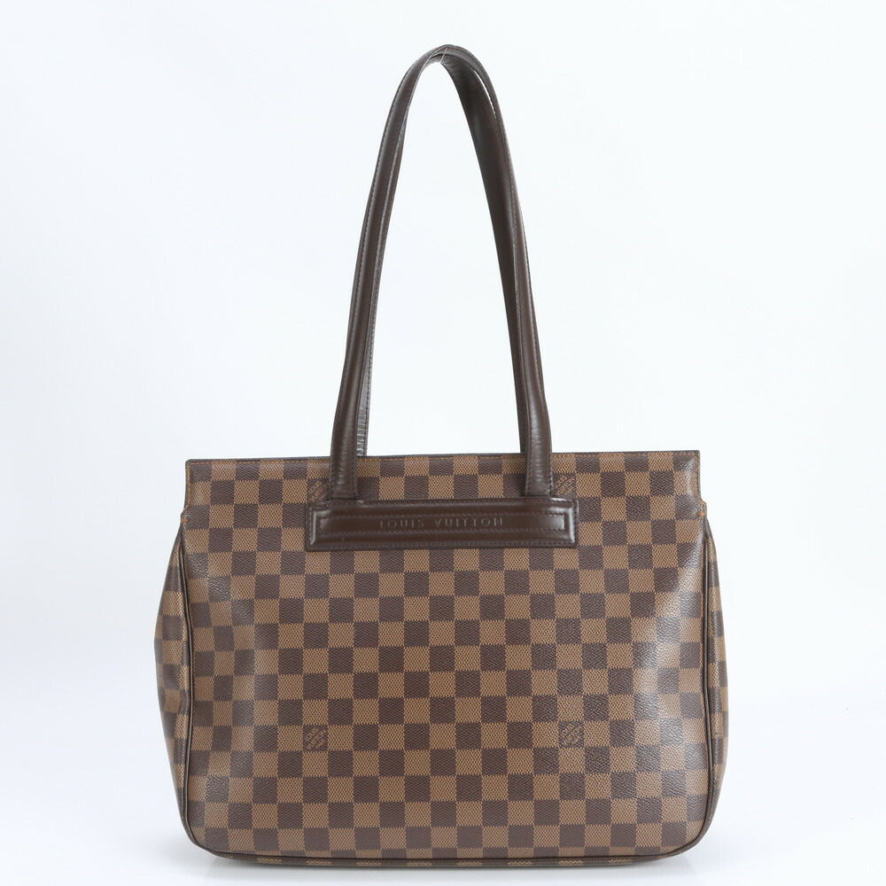 美品 ルイヴィトン ダミエ パリオリ PM N51123 レザー トート バッグ 肩掛け ショルダー ハンド A4 ブラウン レディース EEE CR17-9