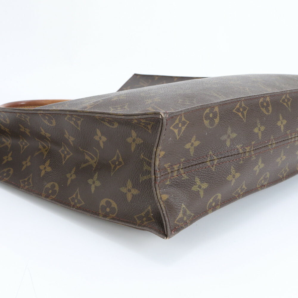 美品 ルイヴィトン モノグラム サック プラ M51140 レザー トート バッグ 肩掛け ショルダー ハンド A4 レディース RRE CR25-2