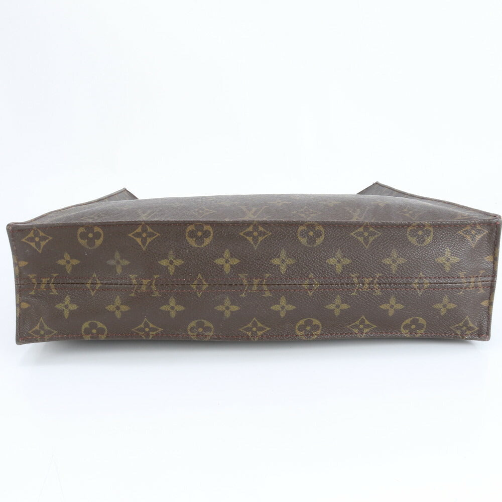 美品 ルイヴィトン モノグラム サック プラ M51140 レザー トート バッグ 肩掛け ショルダー ハンド A4 レディース RRE CR25-2