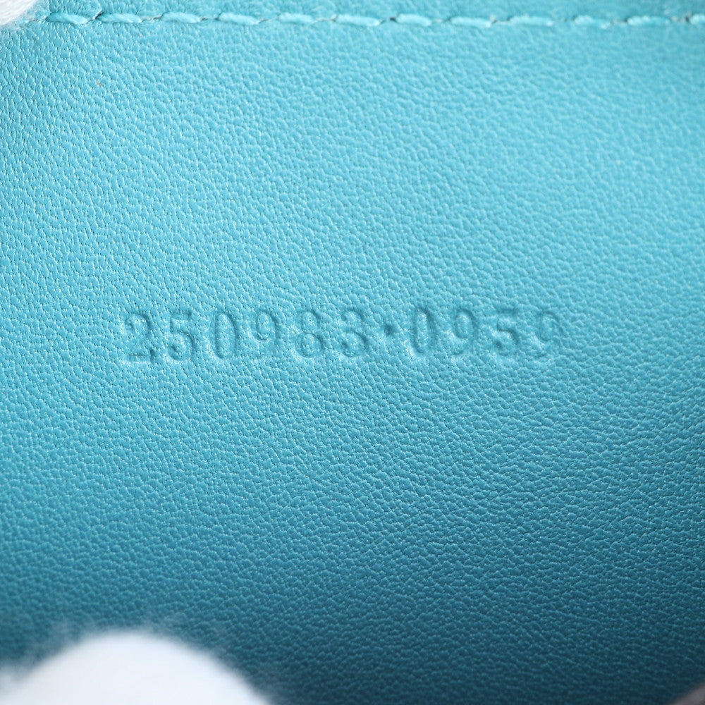 極美品 グッチ クロコダイル エンボス レザー コインケース コンパクト ウォレット カードケース 250983 レディース RRE CR24-7