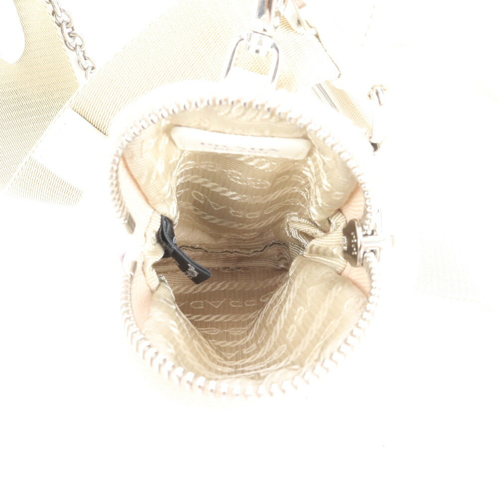 美品 プラダ ギャランティカード付 テスート ナイロン 三角ロゴ レザー 2WAY ショルダーバッグ 斜め掛け 1BH204 レディース RRE CR26-3