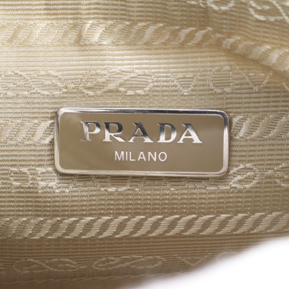 美品 プラダ ギャランティカード付 テスート ナイロン 三角ロゴ レザー 2WAY ショルダーバッグ 斜め掛け 1BH204 レディース RRE CR26-3