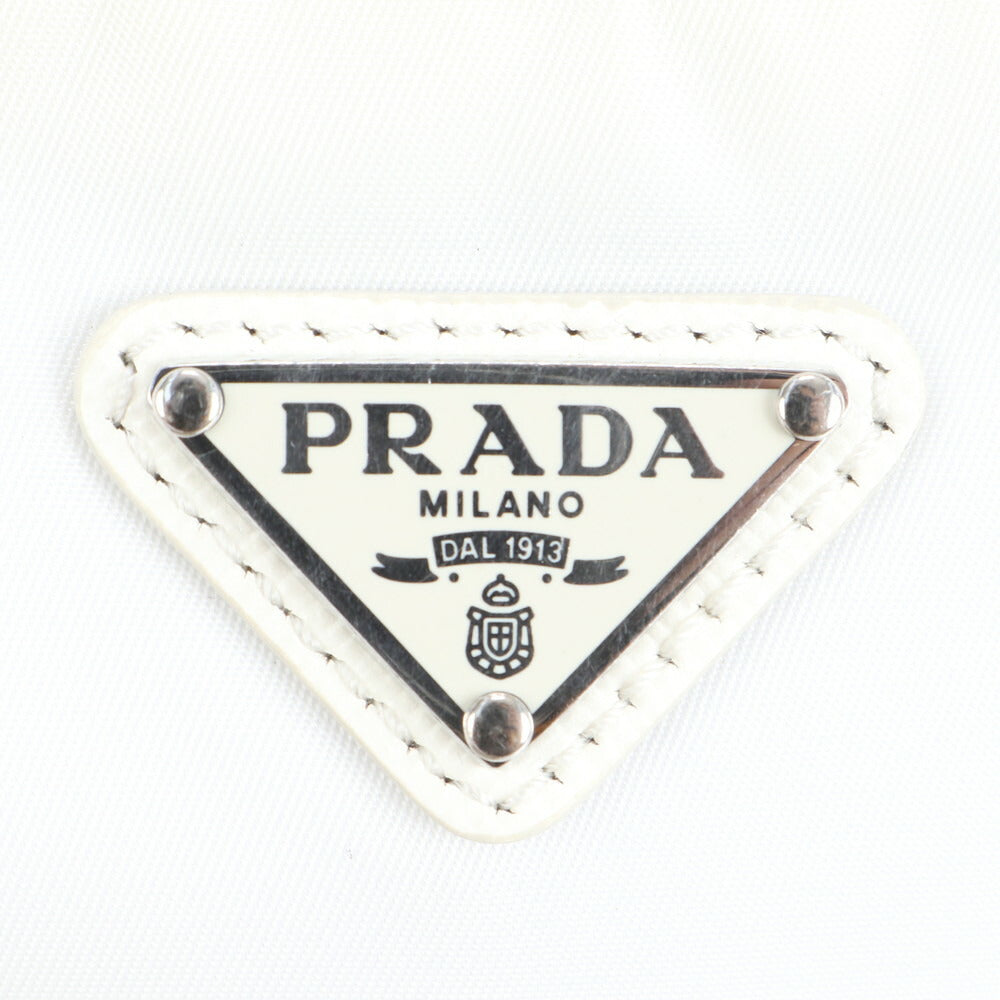 美品 プラダ ギャランティカード付 テスート ナイロン 三角ロゴ レザー 2WAY ショルダーバッグ 斜め掛け 1BH204 レディース RRE CR26-3