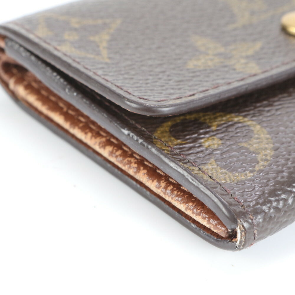 ルイヴィトン モノグラム ポルトモネ プラ M61930 レザー 二つ折り 財布 コンパクト メンズ レディース コインケース EVV CS16-1