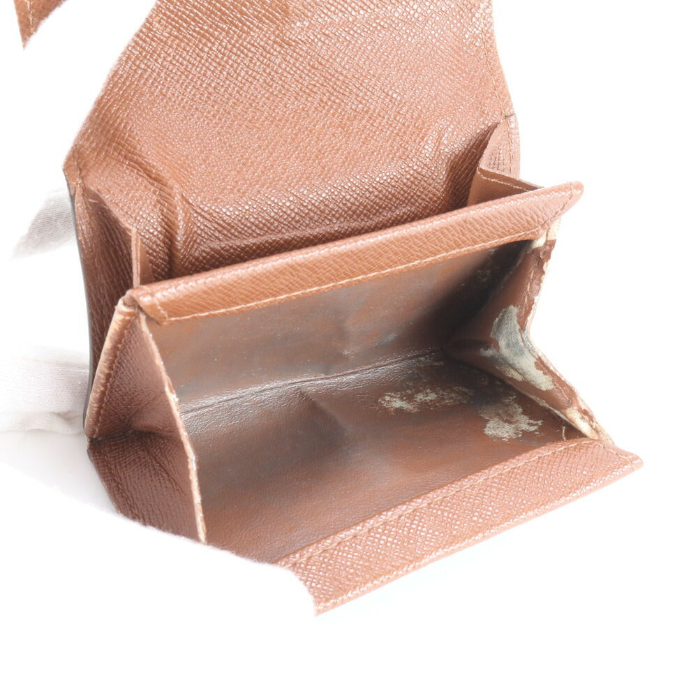 ルイヴィトン モノグラム ポルトモネ プラ M61930 レザー 二つ折り 財布 コンパクト メンズ レディース コインケース EVV CS16-1