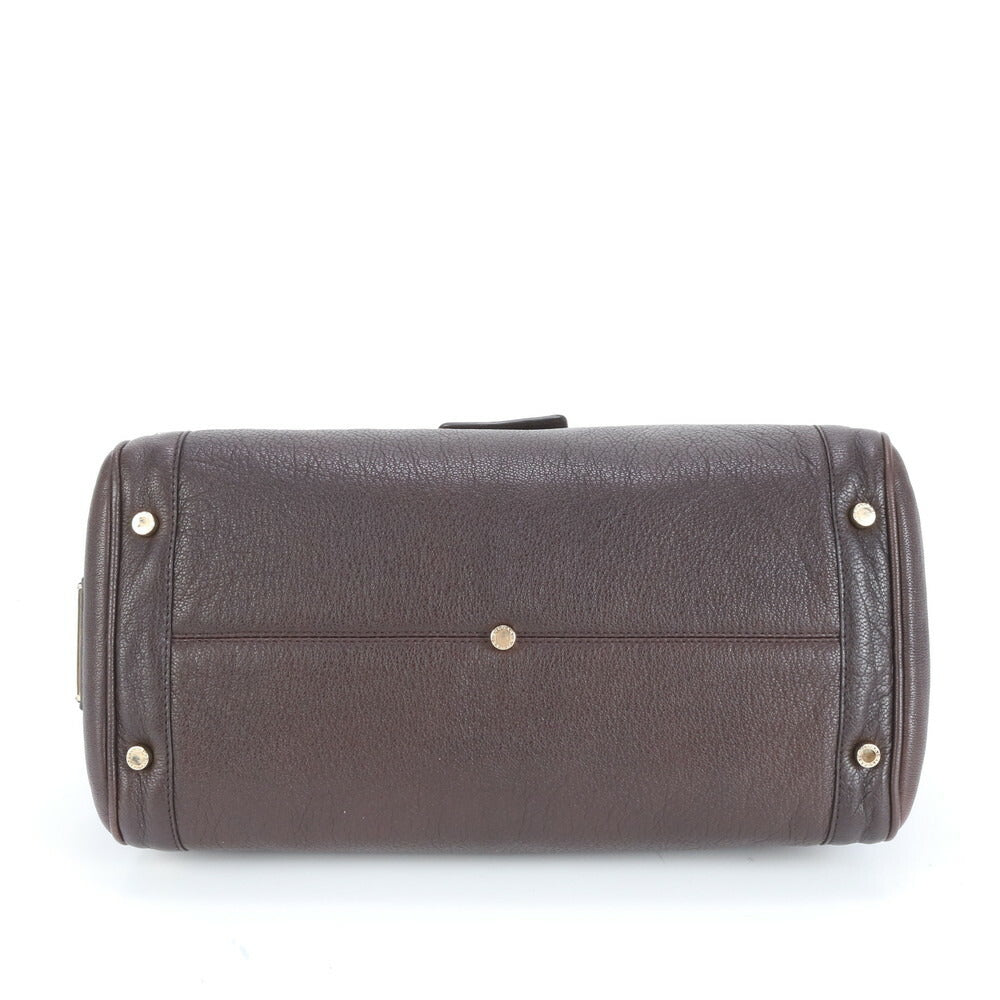 極美品 ブルガリ ブルガリブルガリ レザー ショルダーバッグ 肩掛け ショルダー ハンド ブラウン 茶色 レディース EEE CS17-6