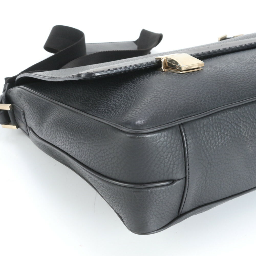 極美品 ダンヒル ギャランティカード付 レザー 2WAY ビジネス バッグ 斜め掛け 書類鞄 ブリーフケース メンズ 通勤 A4 VRV CS10-9