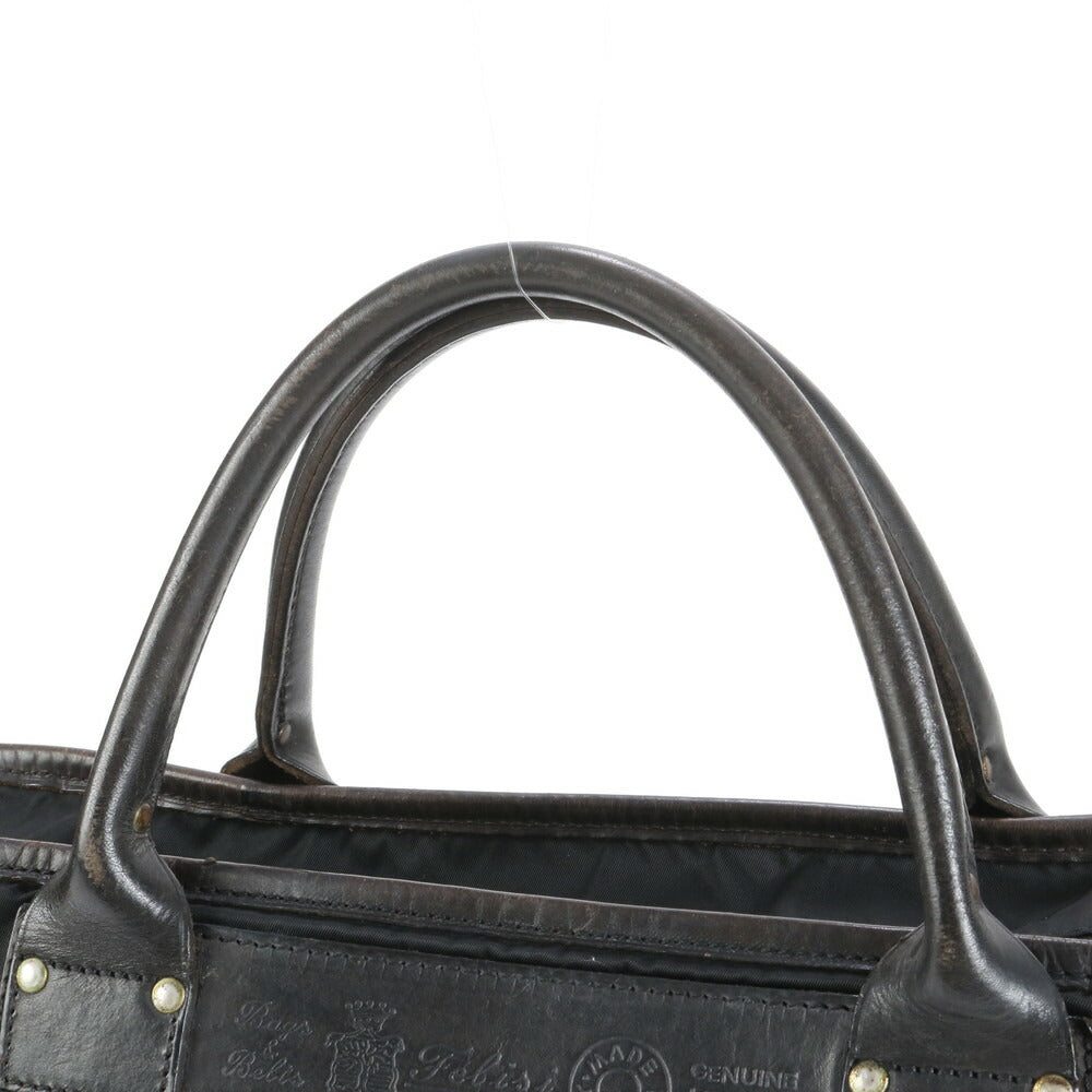 美品 フェリージ レザー 2WAY ビジネス バッグ 斜め掛け ショルダー ブリーフケース トート 通勤 ブラック 黒 A4 メンズ RRE CSD31-7