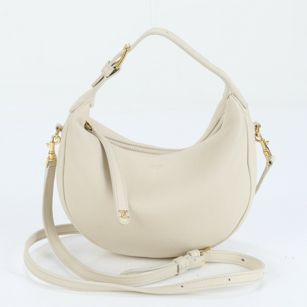 美品 現行品 セリーヌ ティーン ルル レザー 2WAY ショルダーバッグ 斜め掛け クロスボディ ハンド トート レディース EUE CS34-5