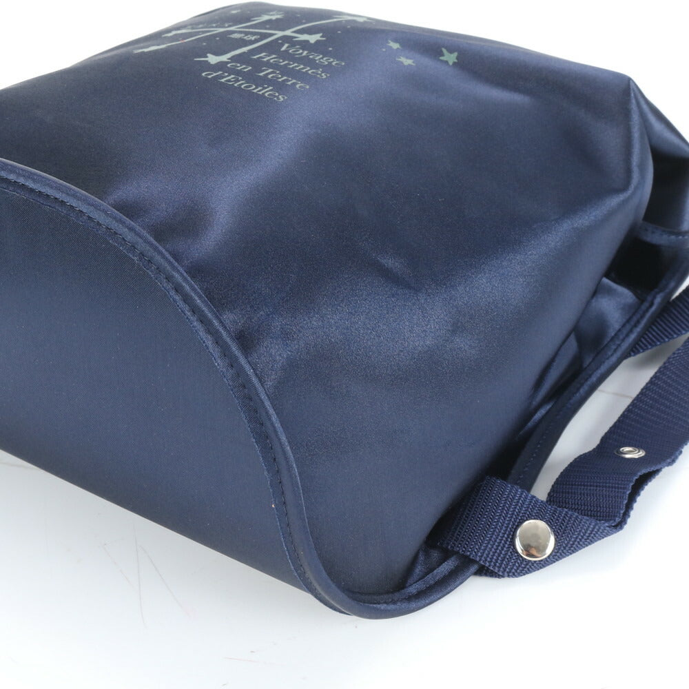 極美品 エルメス 星を巡る旅展 1999年 限定 リュックサック リュック ショルダー バッグ ネイビー 紺 A4 レディース EUM CT3-10