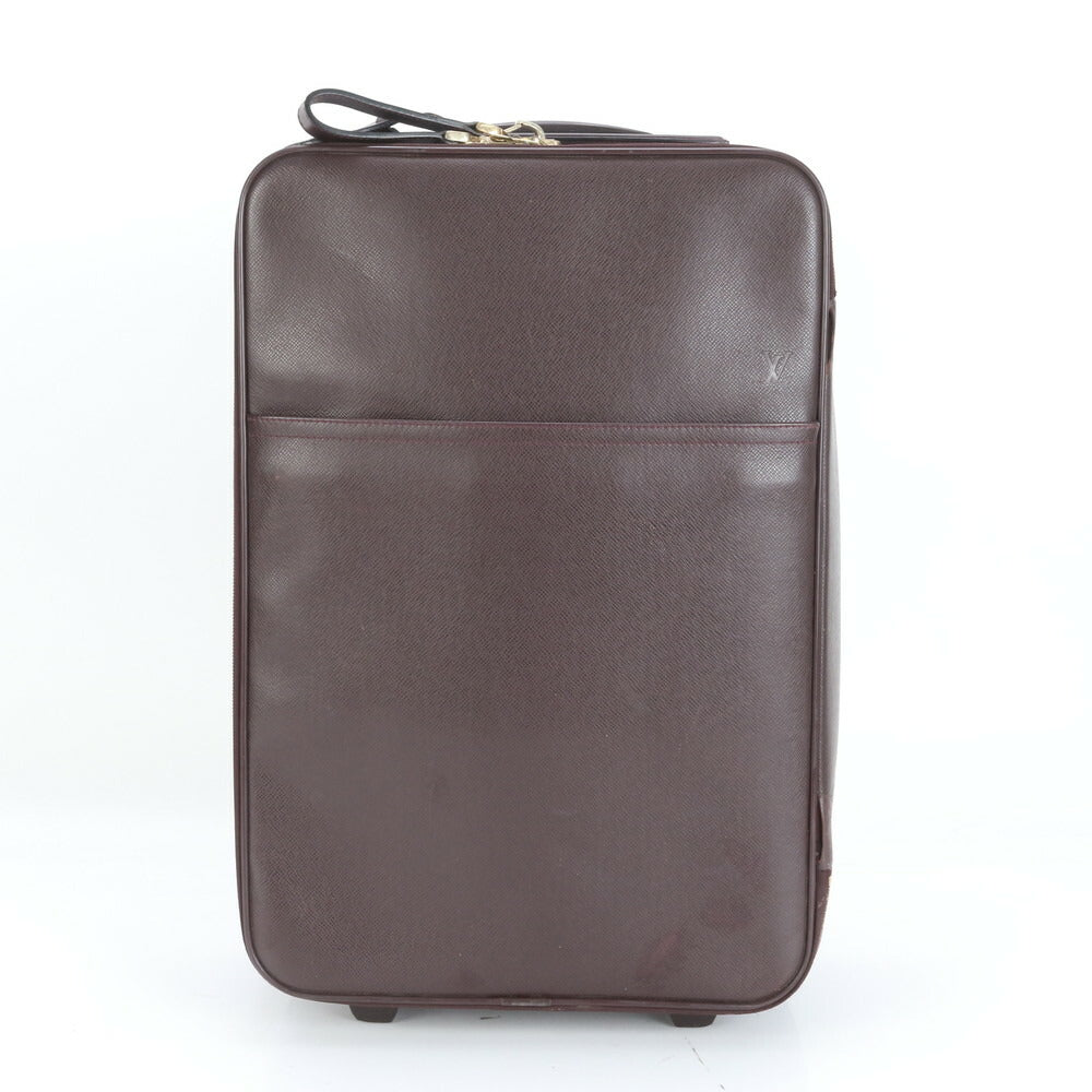 美品 ルイヴィトン タイガ ペガス55 アカジュー Ｍ23266 レザー スーツケース バッグ 出張 旅行 メンズ レディース RRM CT8-10