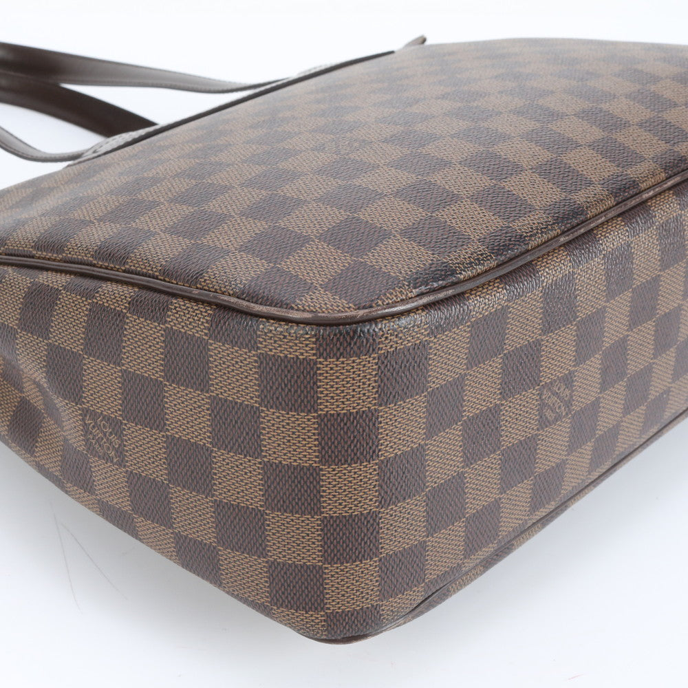 美品 ルイヴィトン ダミエ パリオリ PM レザー ショルダーバッグ A4 レディース トート 通勤 ハンド 肩掛け エベヌ VVV CT9-7