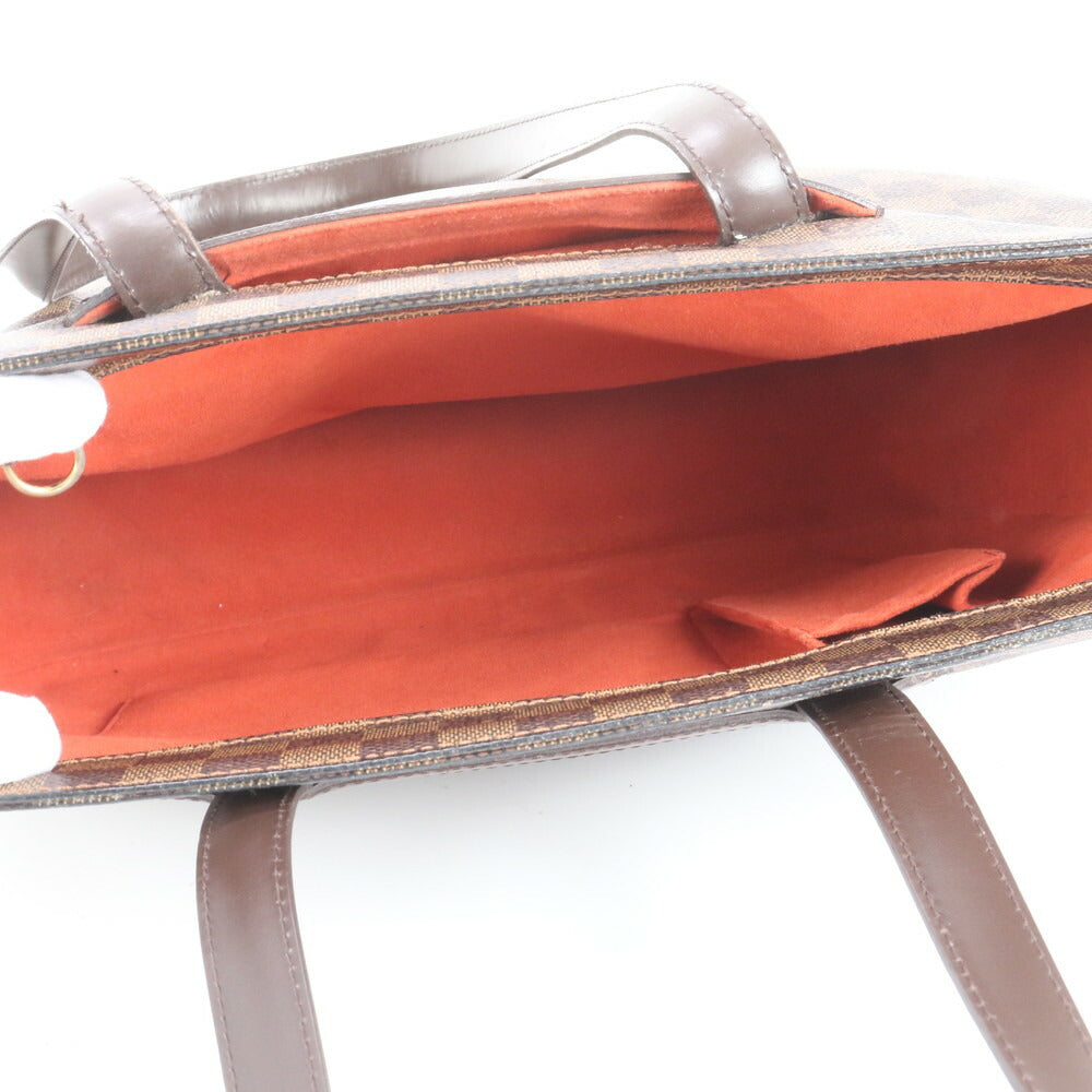 美品 ルイヴィトン ダミエ パリオリ PM レザー ショルダーバッグ A4 レディース トート 通勤 ハンド 肩掛け エベヌ VVV CT9-7