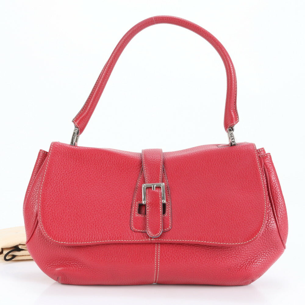 美品 ロエベ センダ ベルト デザイン レザー ショルダーバッグ 肩掛け トート ハンド シルバー 金具 レディース VEE CT10-5