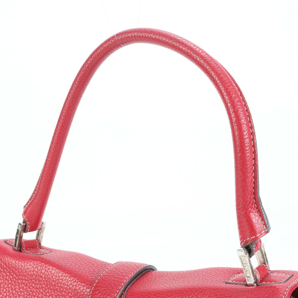 美品 ロエベ センダ ベルト デザイン レザー ショルダーバッグ 肩掛け トート ハンド シルバー 金具 レディース VEE CT10-5