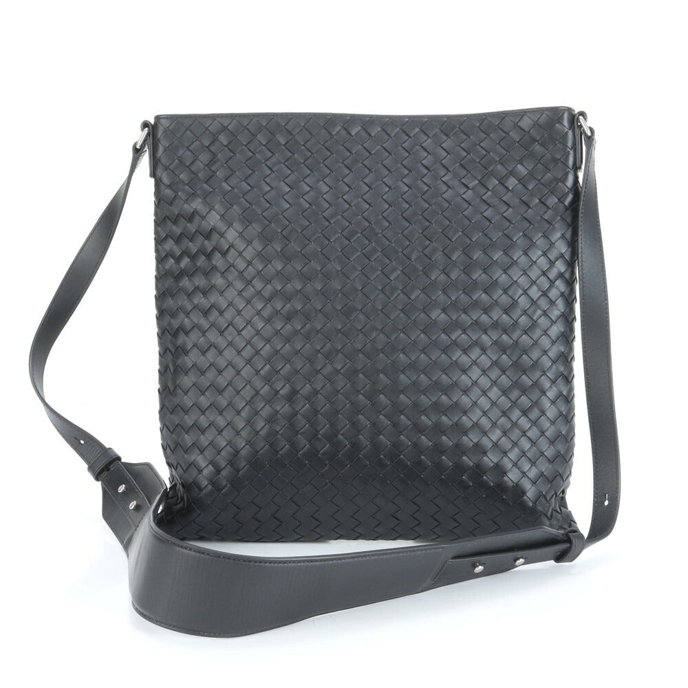 未使用 ボッテガヴェネタ イントレチャート 編みこみ レザー ビジネス バッグ 斜め掛け メッセンジャー ビジネス A4 メンズ VEE CT30-3