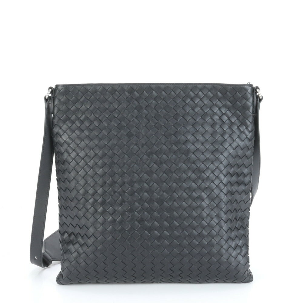 未使用 ボッテガヴェネタ イントレチャート 編みこみ レザー ビジネス バッグ 斜め掛け メッセンジャー ビジネス A4 メンズ VEE CT30-3