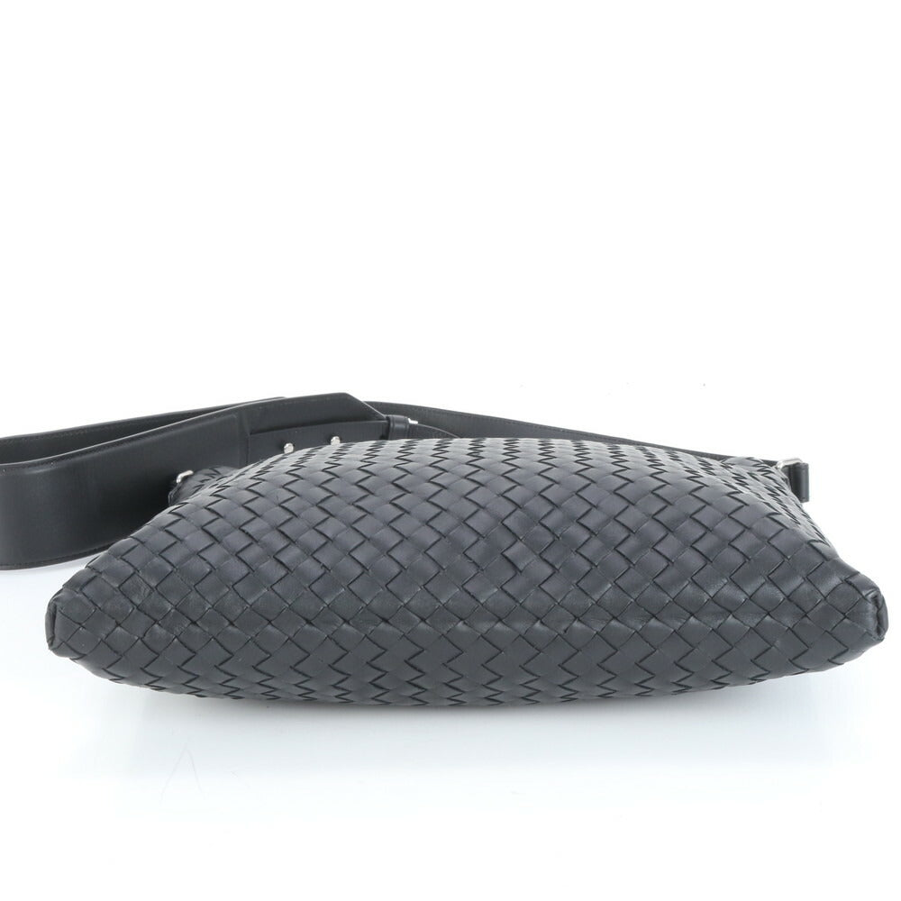 未使用 ボッテガヴェネタ イントレチャート 編みこみ レザー ビジネス バッグ 斜め掛け メッセンジャー ビジネス A4 メンズ VEE CT30-3