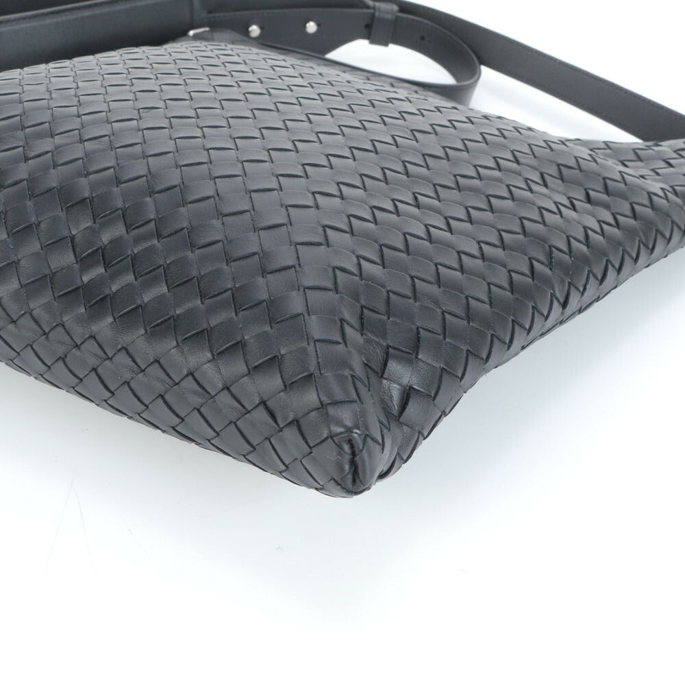 未使用 ボッテガヴェネタ イントレチャート 編みこみ レザー ビジネス バッグ 斜め掛け メッセンジャー ビジネス A4 メンズ VEE CT30-3