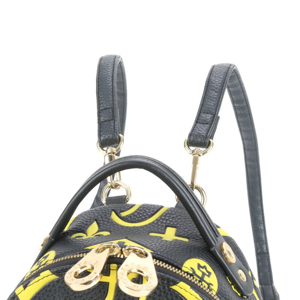 未使用 カステルバジャック ミニ リュックサック リュック ショルダー バッグ ブラック 黒 レディース VMM CT37-10