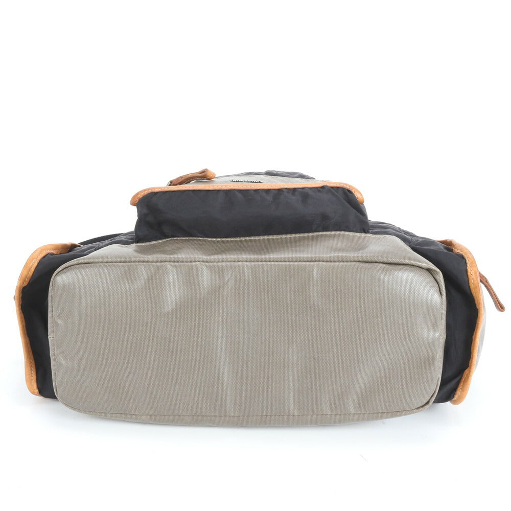 美品 ポールスミス レザー ナイロン ショルダーバッグ 斜め掛け メッセンジャー 通勤 ブラック 黒 A4 メンズ RMM CU10-8