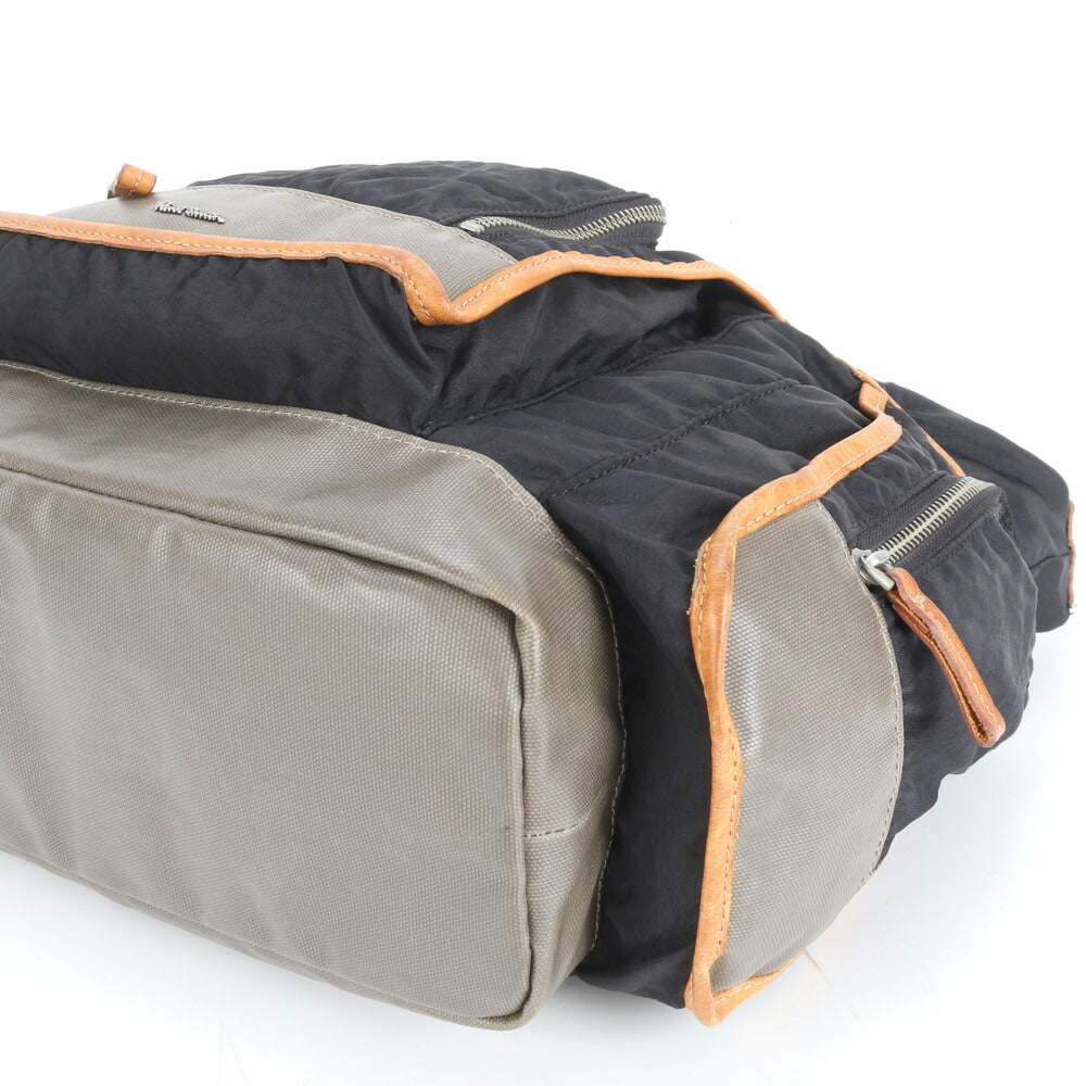 美品 ポールスミス レザー ナイロン ショルダーバッグ 斜め掛け メッセンジャー 通勤 ブラック 黒 A4 メンズ RMM CU10-8