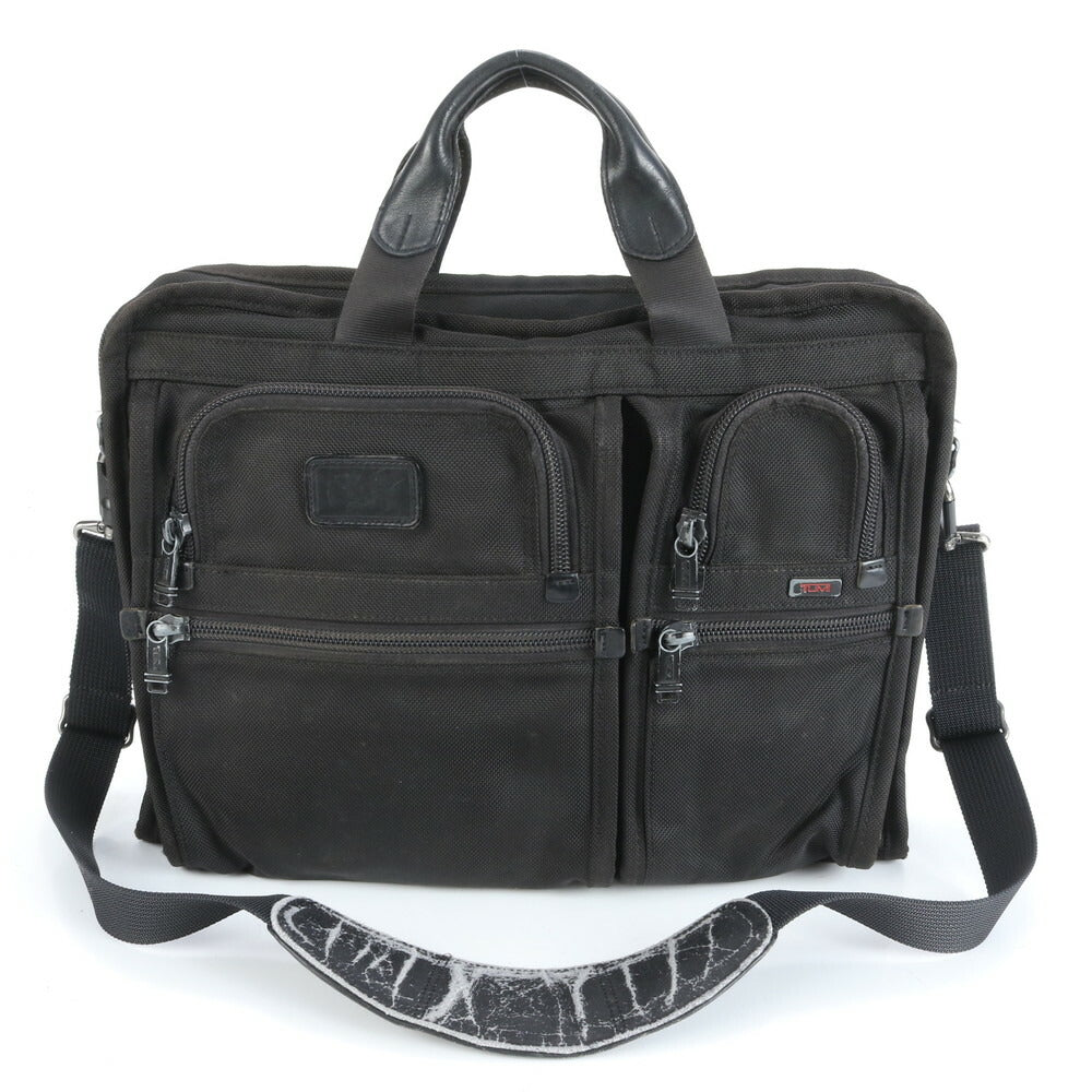 美品 TUMI トゥミ トレーサータグ付 レザー 2WAY ビジネス バッグ 斜め掛け ショルダー トート 通勤 A4 26114DH メンズ RCE CU16-7