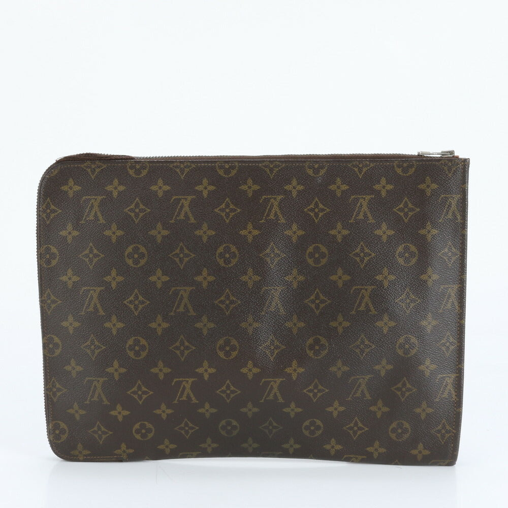 ルイヴィトン モノグラム ポッシュ ドキュマン M53456 レザー セカンドバッグ クラッチ ポーチ 通勤 ビジネス A4 メンズ EEE CV1-3