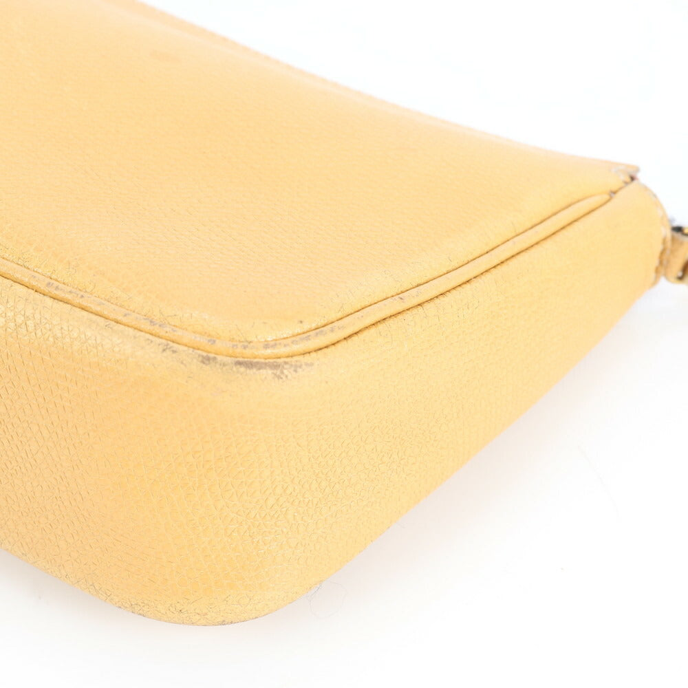 極美品 ハイクラス レザー ショルダーバッグ 肩掛け アクセサリー ポーチ アクセポ ワンショルダー ハンド レディース EUE CV4-4