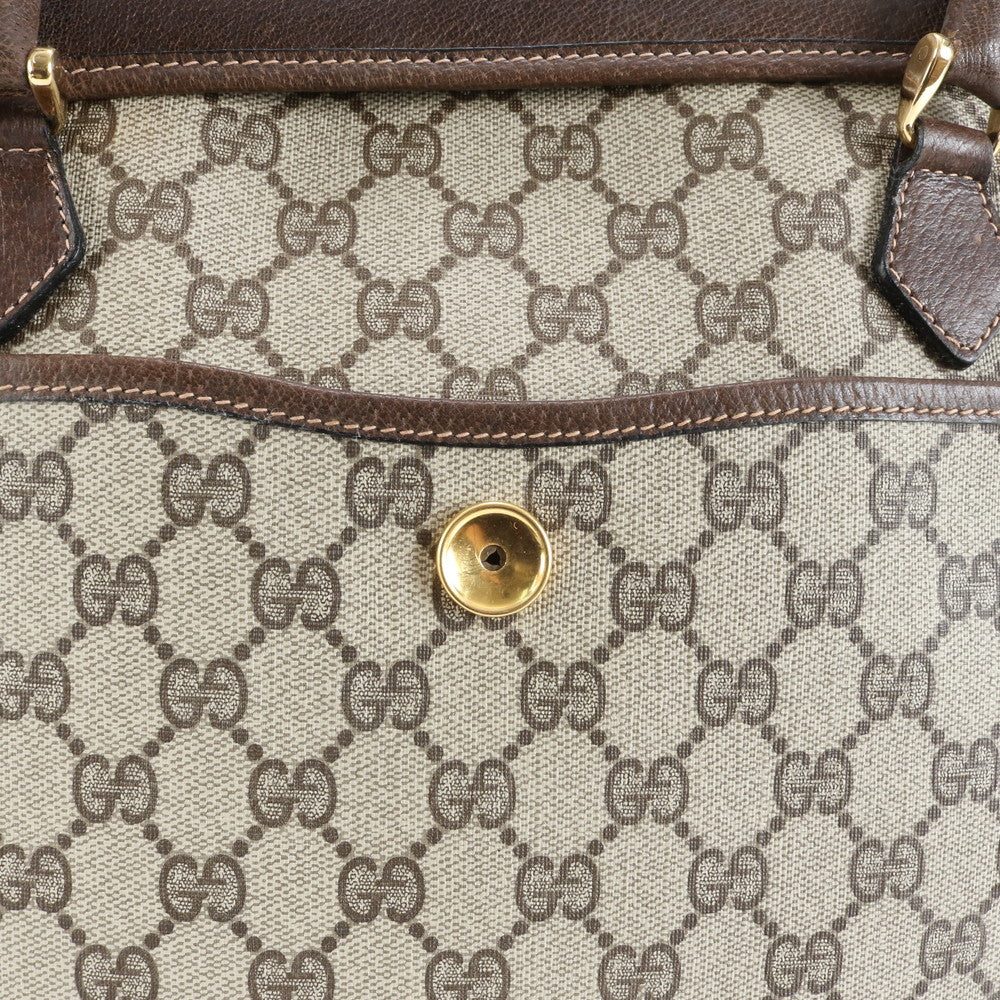 極美品 ヴィンテージ オールド グッチ GG スプリーム レザー トート バッグ ショルダー ビジネス 通勤 書類鞄 A4 メンズ EUE CV3-6