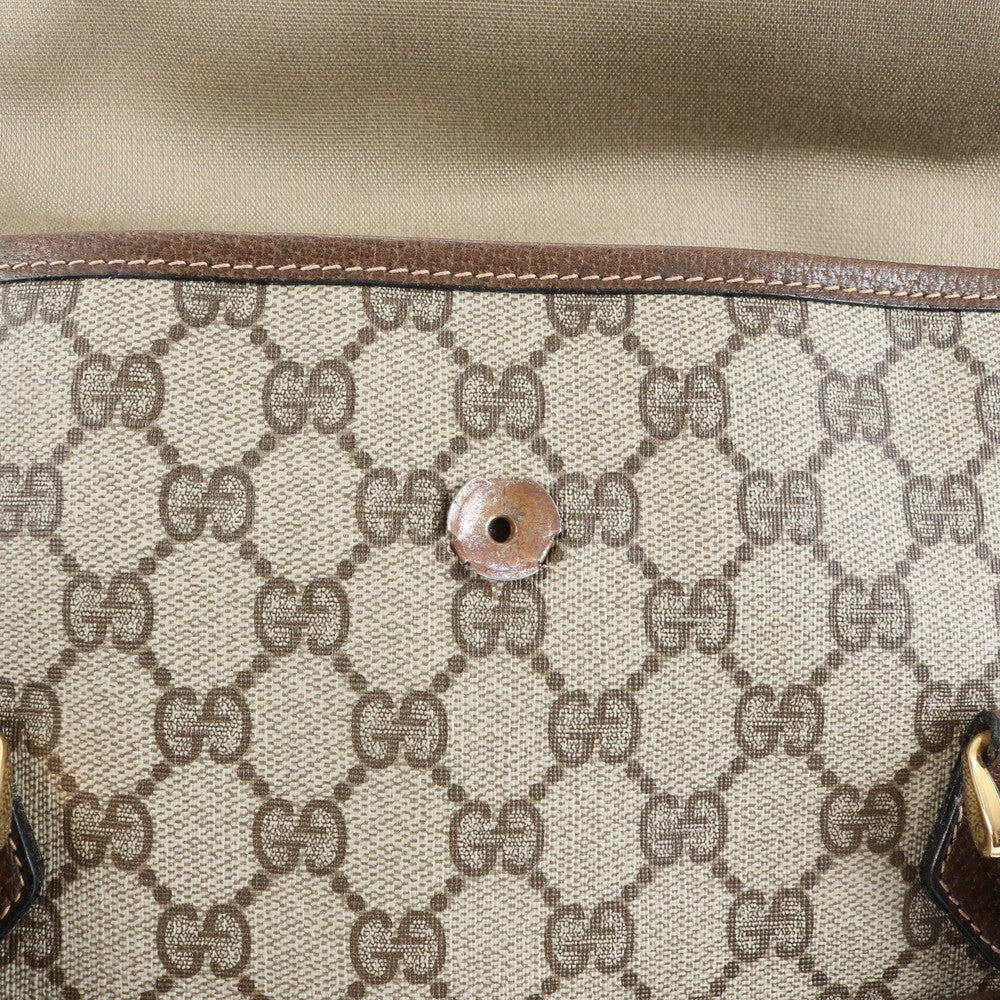 極美品 ヴィンテージ オールド グッチ GG スプリーム レザー トート バッグ ショルダー ビジネス 通勤 書類鞄 A4 メンズ EUE CV3-6