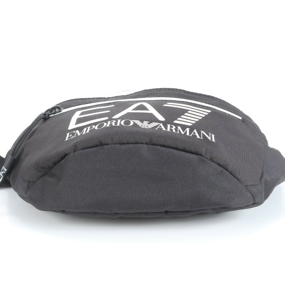 新品同様 エンポリオ・アルマーニ EA7 ウエスト バッグ ボディ ウエストポーチ ショルダー トート ブラック 黒 メンズ ERE CV6-8